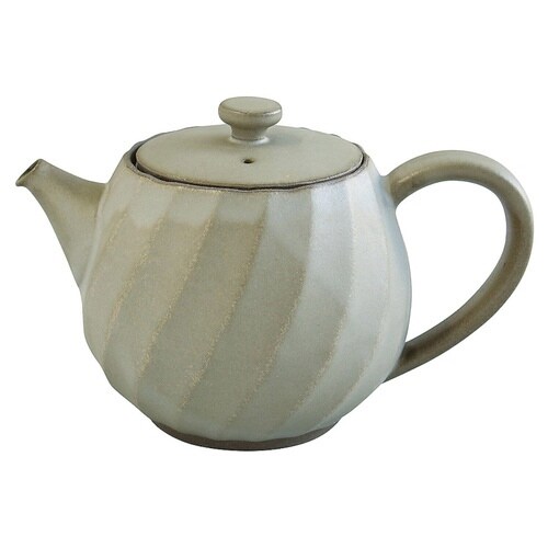ティーポット 600ml 茶こし付き よもぎ釉