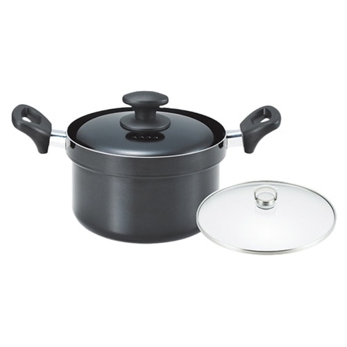 炊飯鍋 5合炊き IH対応 味名人 ガラス蓋付き