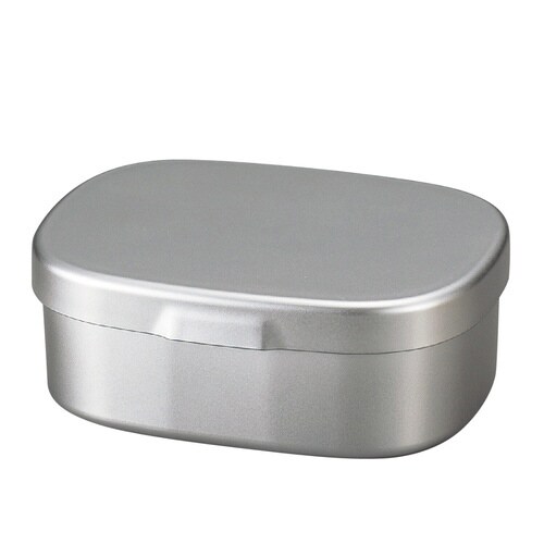お弁当箱 ワンタッチランチM メタリックシルバー