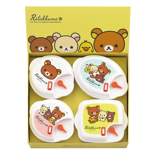 保存容器 リラックマ 電子レンジ容器 丸型 小判型