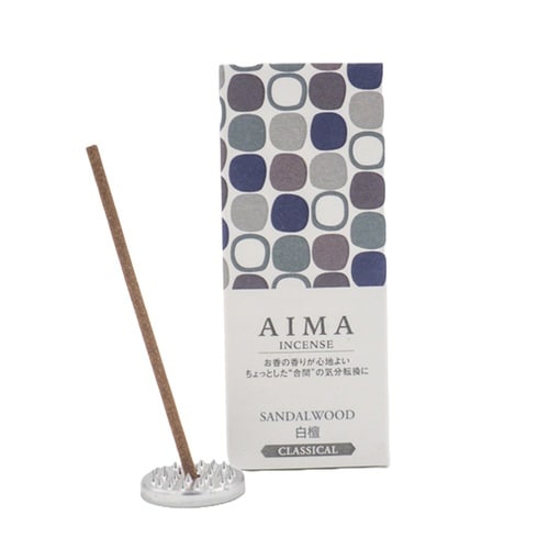 AIMA お香 15本入 香立て入 白檀