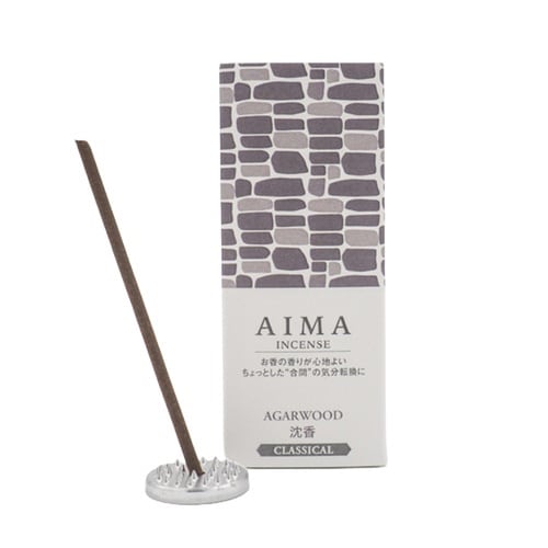 AIMA お香 15本入 香立て入 沈香