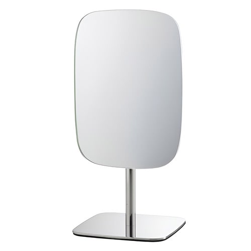 卓上ミラー 高さ28.3cm ステンレス スクエア