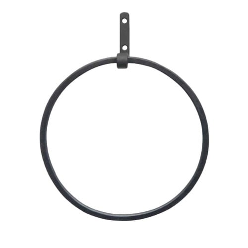 タオルハンガー丸 アンティーク ブラック