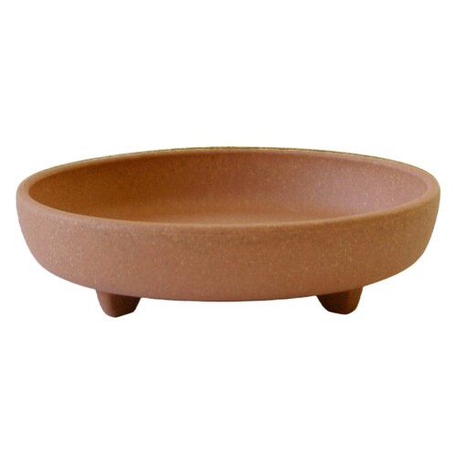 受け皿 エコプレート丸型 5号 木粉入り 素焼き