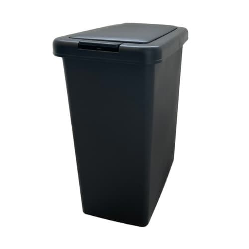 ゴミ箱 ふた付き スリムプッシュ 20L ブラック