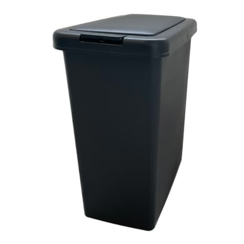 ゴミ箱 ふた付き スリムプッシュ ブラック