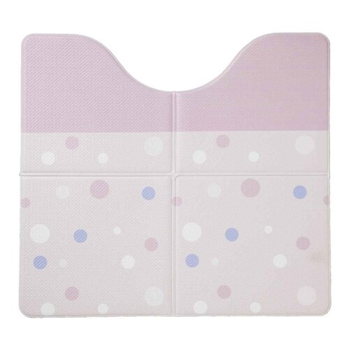 トイレマット 拭ける PVC ピンク