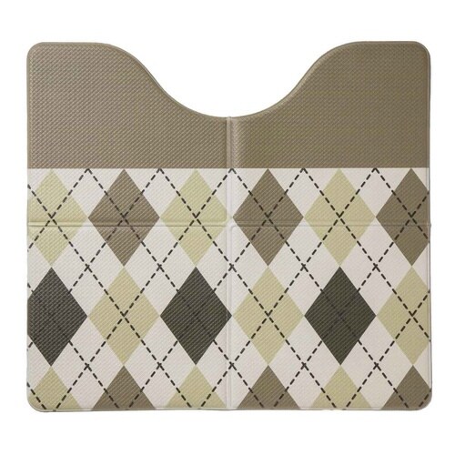 トイレマット 拭ける PVC ブラウン