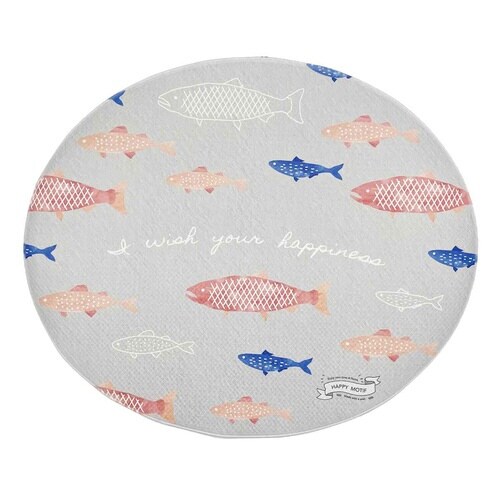 トイレマット ハッピーモチーフ サカナ