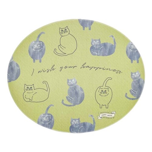 トイレマット ハッピーモチーフ ネコ