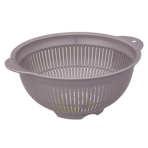 ザル L クッキングパル ベージュグレー