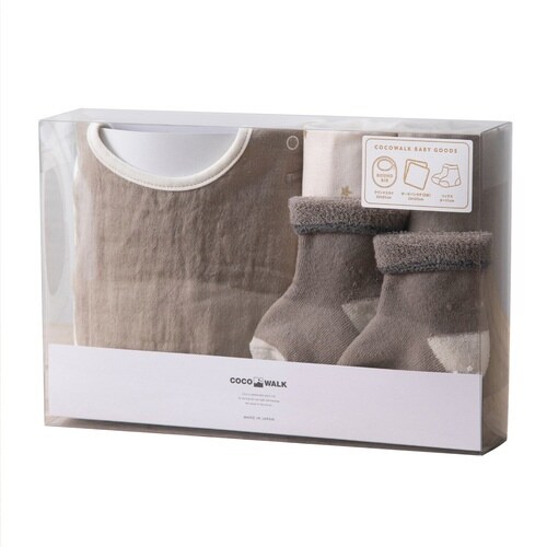 ギフトセット ソックスギフトBOX ベージュ