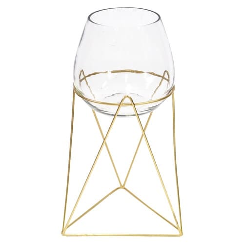 花瓶 スタンドガラスベース L インブルーム