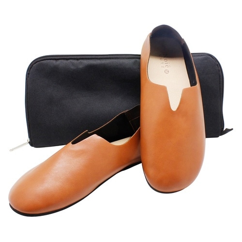 携帯スリッパ レ プリエ ノイエ ブラウン(S)