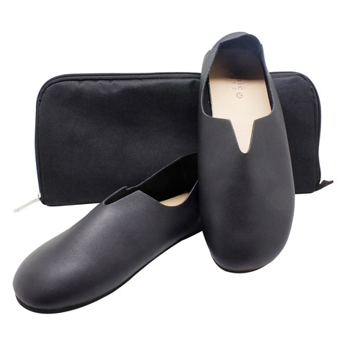 携帯スリッパ レ プリエ ノイエ ブラック(M)