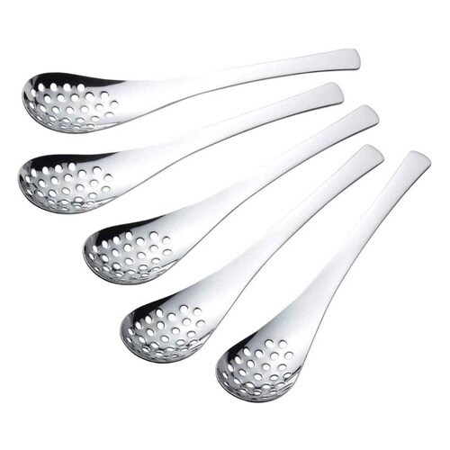 レンゲスプーン 穴あき 18cm ステンレス