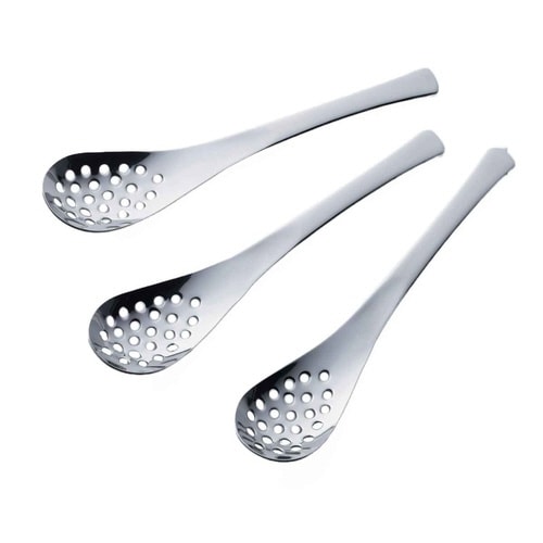 レンゲスプーン 穴あき 16cm 小 ステンレス