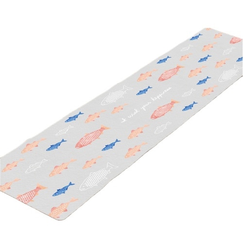 キッチンマット ハッピーモチーフ サカナ