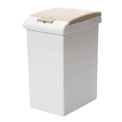 ゴミ箱 20L パッキン付 ライトベージュ