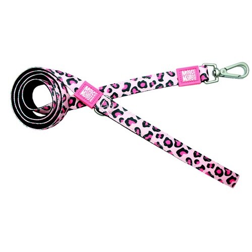 リード 犬 M レオパードピンク