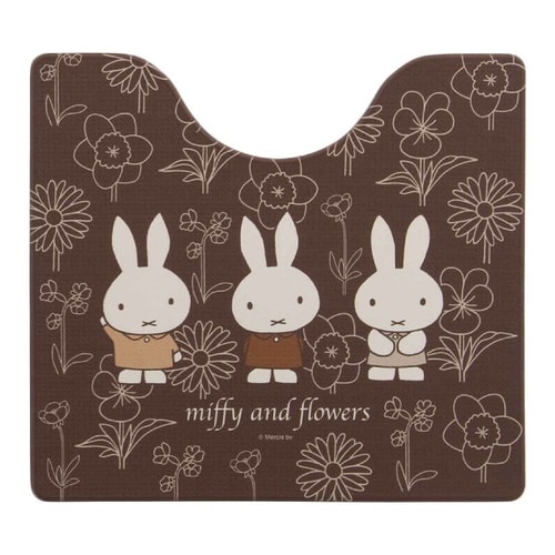 トイレマット 拭ける ミッフィー ブラウン