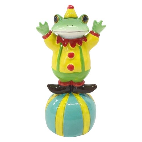 コポー サーカス ボールに乗るピエロタロウ カエル
