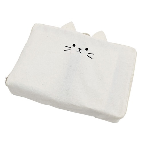 収納袋 猫家電カバー カセットコンロカバー シロ