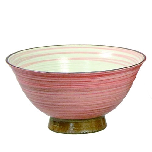 飯碗 藍花 陶器 波佐見焼 朱