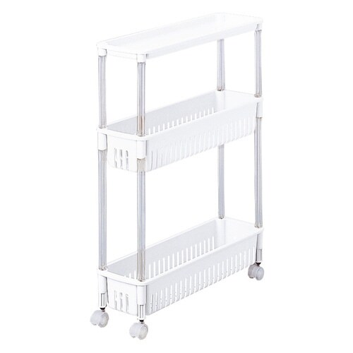 キッチンワゴン ルーチェワゴン 3段 ホワイト