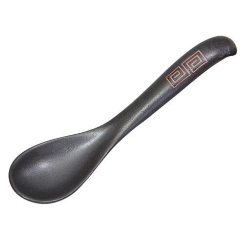 レンゲ 18cm 藍花 磁器 波佐見焼 黒