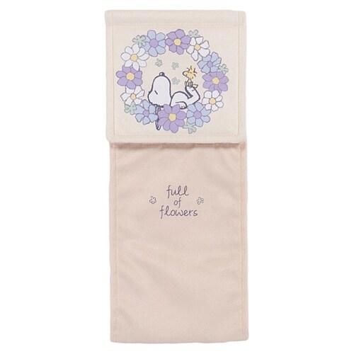 スヌーピー 花いっぱい ブルー