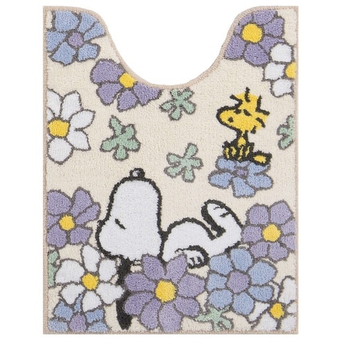 スヌーピー 花いっぱい ロング ブルー