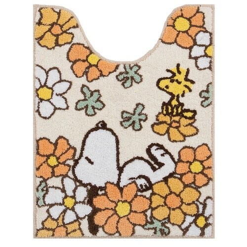 スヌーピー 花いっぱい ロング オレンジ