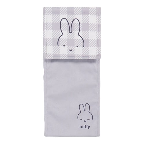 ミッフィー チェックライン グレー