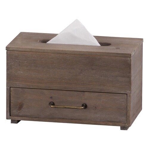 ティッシュボックス デタンデュ ブラウン