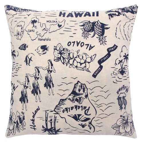 クッションカバー ヴィンテージアロハ ナチュラル