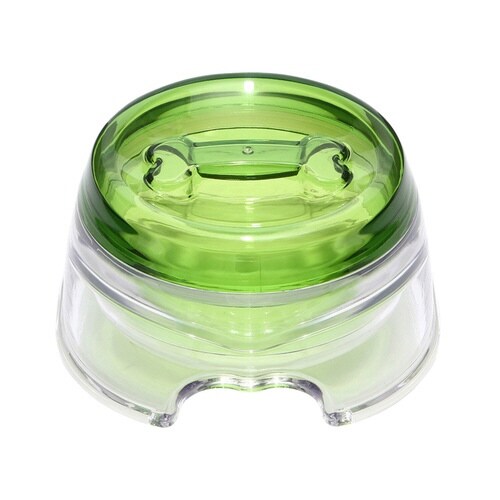 フードボウル ループ 2in1 クリアグリーン