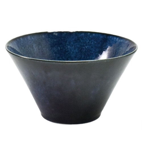 ボウル 17cm 深型 ナチュラルカラー ネイビー