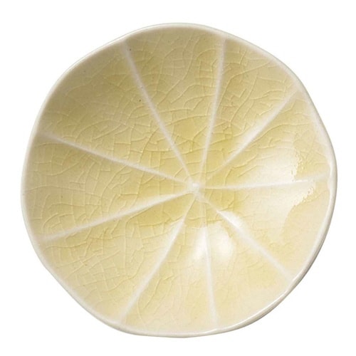 豆皿 ナスタチウム 7cm マーガリート 陶器 黄