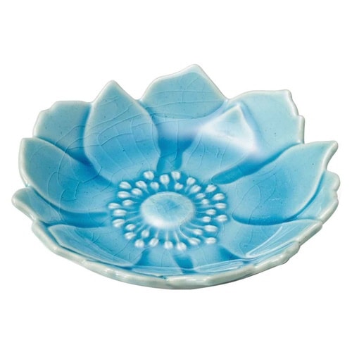 豆皿 アネモネ 7.5cm 形 陶器 あさぎ