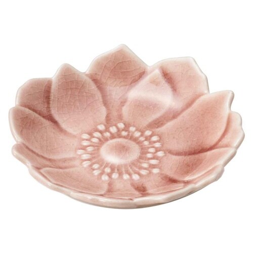 豆皿 アネモネ 7.5cm 形 陶器 さんご