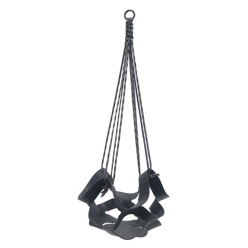 鉢カバー ラバー ポットハンガー L ブラック