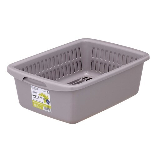 水切りラック クッキングパル ベージュグレー