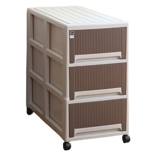 収納ケース オーラ 7471 3段 ブラウン