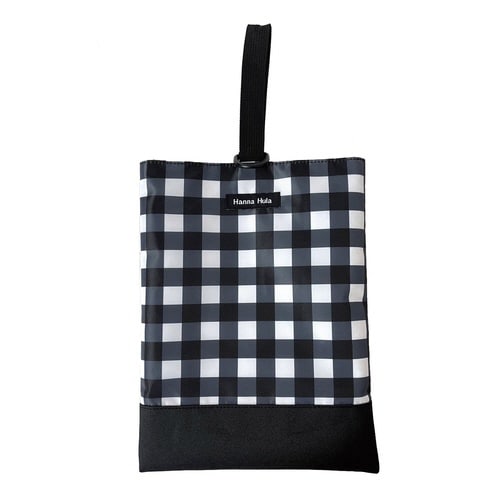 シューズバッグ キッズ ギンガムブラック