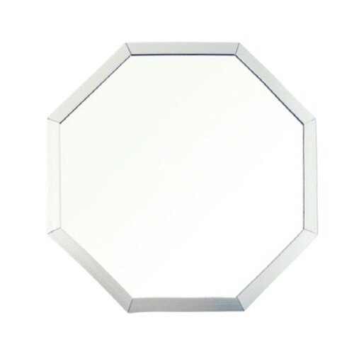 スタンド&ウォールミラー 八角形ミラー シルバー