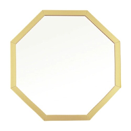 スタンド&ウォールミラー 八角形ミラー ゴールド