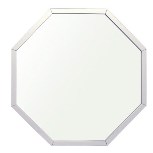 スタンド&ウォールミラー 八角形ミラー シルバー