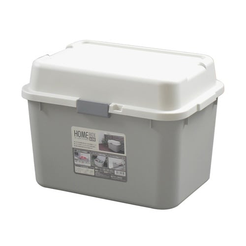 収納ボックス 68L ホームボックス ライトグレー